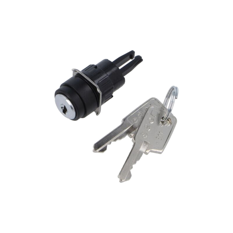 Comutator: rotativ cu cheie; 16mm; Poz.i stab: 2; NC x2 + NO x2