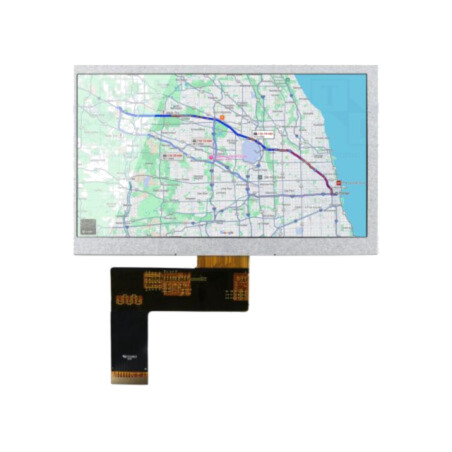 Afişaj: TFT; 7"; 800x480; Ilum: LED; Dim: 165x104x3,5mm; RGB; 3,3VDC