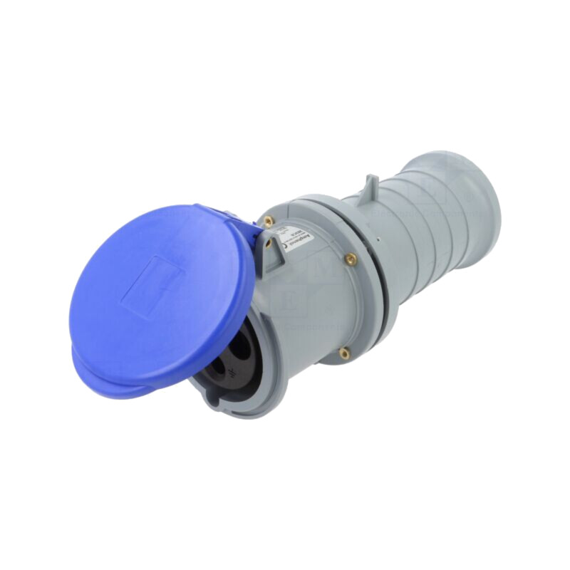 Conector: alimentare AC trifazate; IP&S; 63A; 250V; 250VAC; mufă