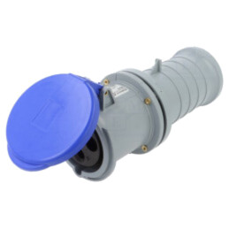 Conector: alimentare AC trifazate; IP&S; 63A; 250V; 250VAC; mufă