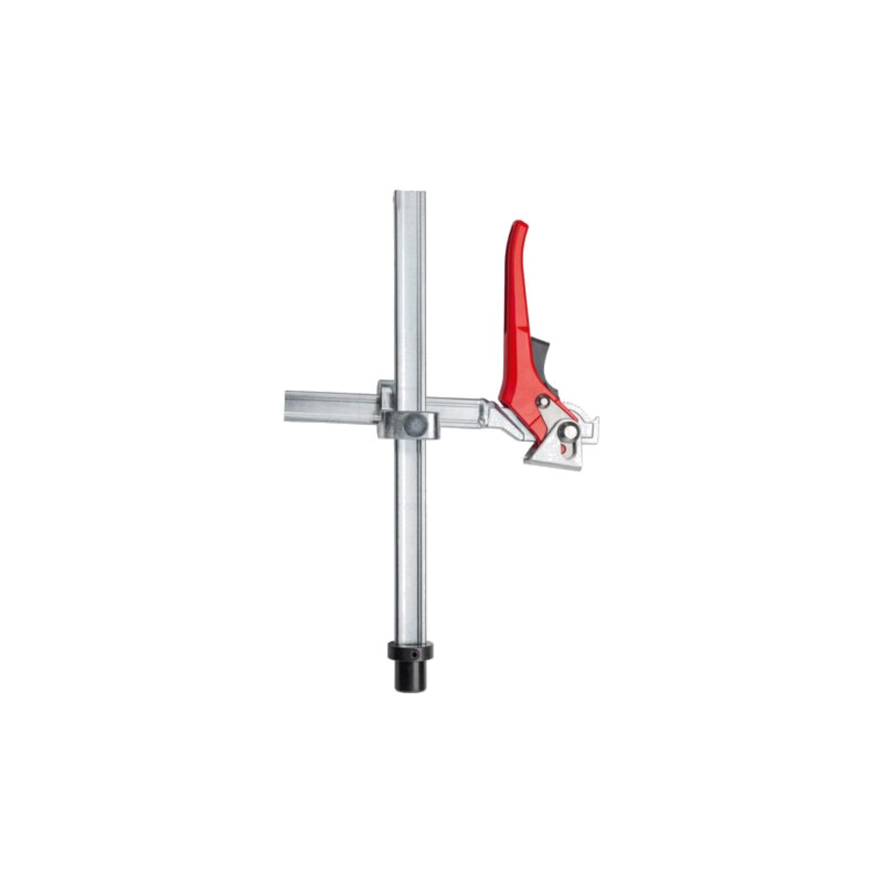 Clamping element; with adjustable height; for welding tables