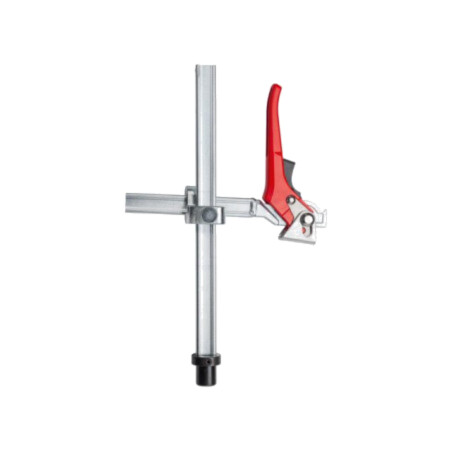 Clamping element; with adjustable height; for welding tables