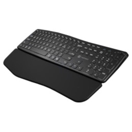 Tastatură; neagră; USB A; fără fir,US layout; Lung: 1,5m; Rază: 10m