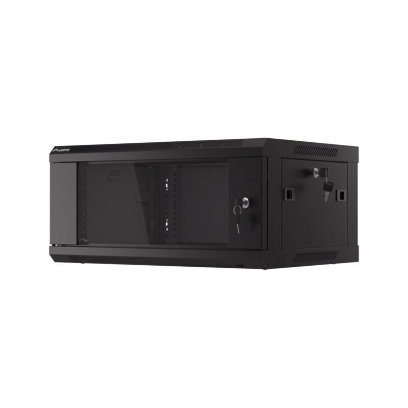 Carcasă: tablou rack; Standard: 19"; 4U; neagră; Z: 450mm; X: 600mm