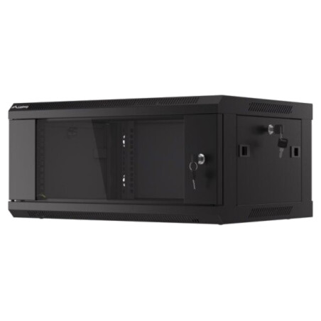 Carcasă: tablou rack; Standard: 19"; 4U; neagră; Z: 450mm; X: 600mm