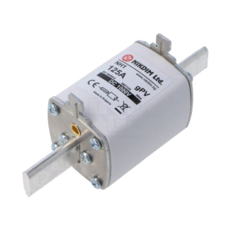 Siguranţă: siguranţă; 125A; 1kVDC; gPV; industrial; NH1