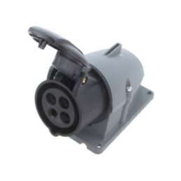 Conector: alimentare AC trifazate; soclu; mamă; 16A; 500VAC; IP&S