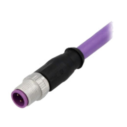 Conector: M12; mufă; tată; PIN: 4; drept; cod B-Profibus; cabluri