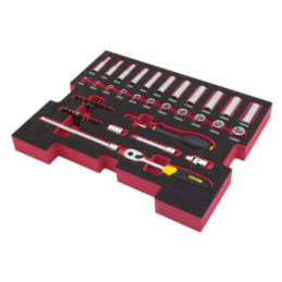 Set chei; 6-puncte,tubulară; Fixare: 1/4"; FATMAX®; 48buc.