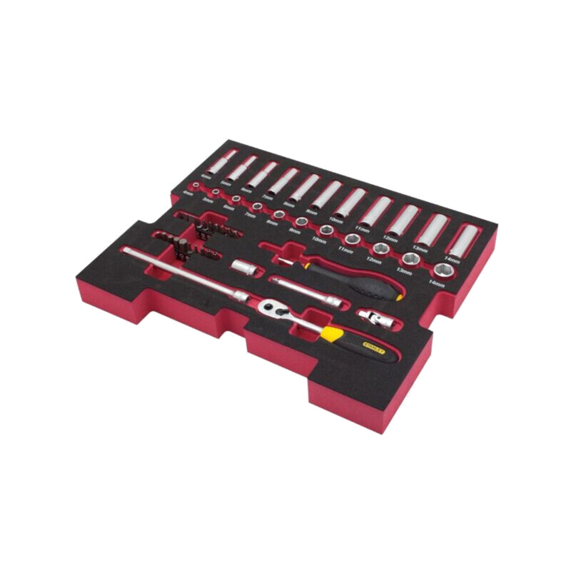 Set chei; 6-puncte,tubulară; Fixare: 1/4"; FATMAX®; 48buc.