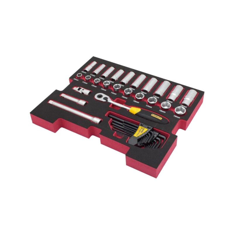 Set chei; 6-puncte,tubulară; Fixare: 3/8"; FATMAX®; 38buc. Set chei; 6-puncte,tubulară; Fixare: 3/8"; FATMAX®; 38buc.