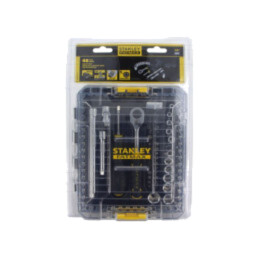 Set chei; 6-puncte,tubulară; Fixare: 1/4"; FATMAX®; 48buc.