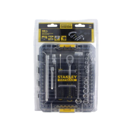 Set chei; 6-puncte,tubulară; Fixare: 1/4"; FATMAX®; 48buc.