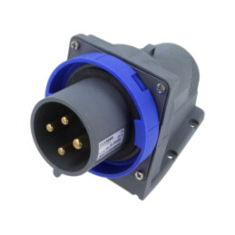 Conector: alimentare AC trifazate; IP&S; 32A; 250V; 250VAC; soclu