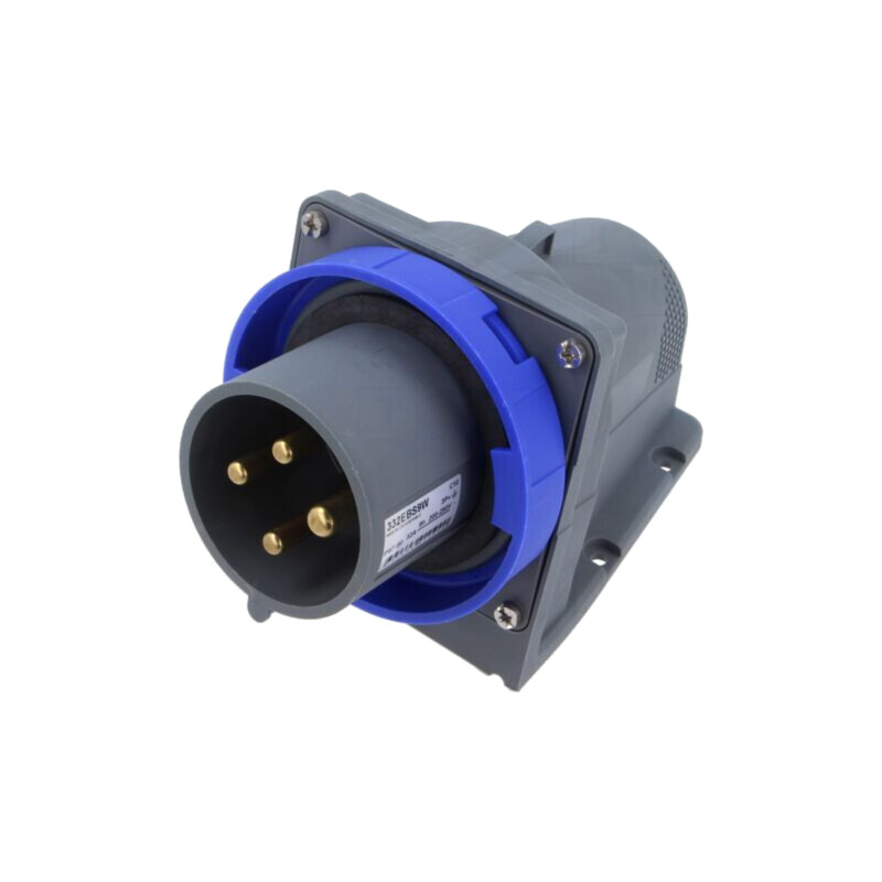 Conector: alimentare AC trifazate; IP&S; 32A; 250V; 250VAC; soclu Conector: alimentare AC trifazate; IP&S; 32A; 250V; 250VAC; soclu