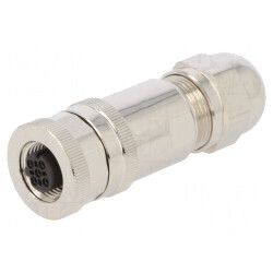 Mufă M12 4 PIN mamă Ethernet IP67 250V | Electronic-mag.ro | Componente Electronice