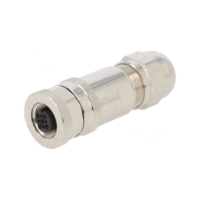 Mufă M12 4 PIN mamă Ethernet IP67 250V | Electronic-mag.ro | Componente Electronice