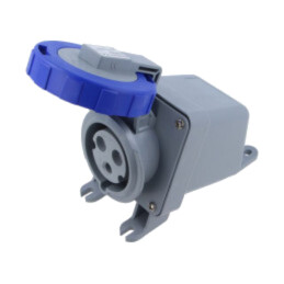 Conector: alimentare AC trifazate; IP&S; 30A; 250V; 250VAC; soclu