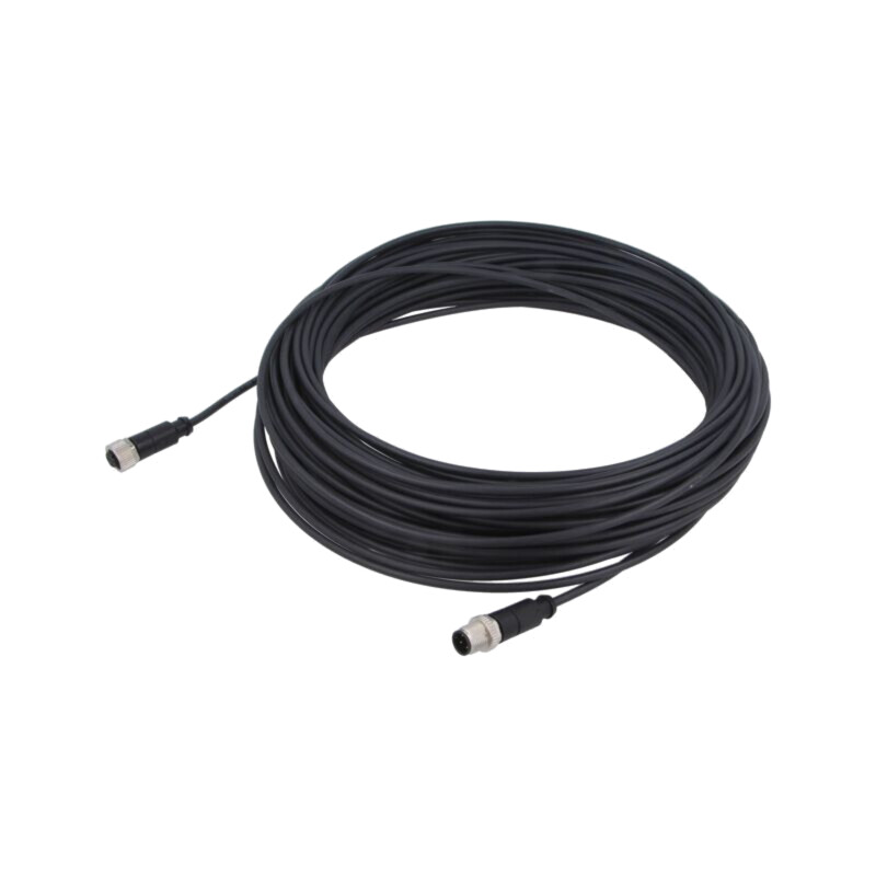 Cablu: pentru senzori/automatizări; PIN: 4; mufă; PUR; 30m Cablu: pentru senzori/automatizări; PIN: 4; mufă; PUR; 30m