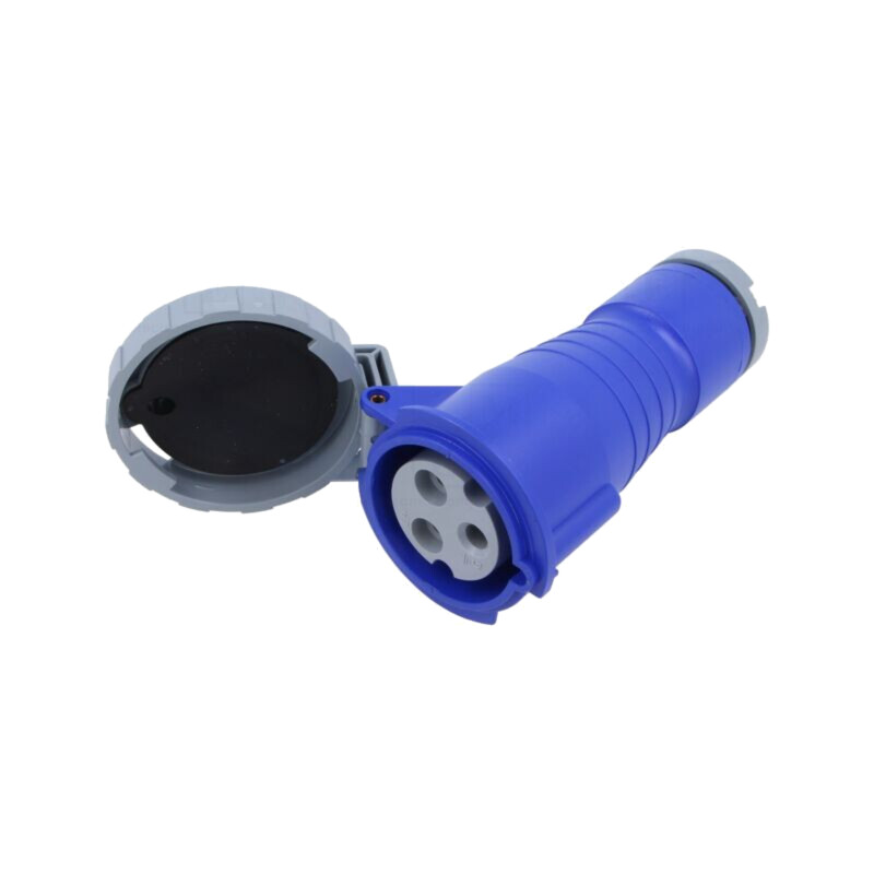 Conector: alimentare AC trifazate; IP&S; 32A; 250V; 250VAC; mufă
