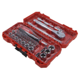 Set chei; 6-puncte,tubulară; Fixare: 1/4"; 38buc.