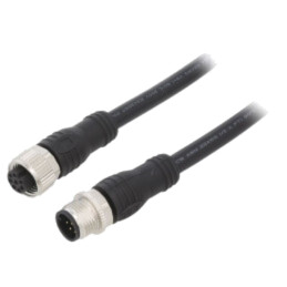 Cablu: pentru senzori/automatizări; M12; PIN: 8; 3m; mufă; 36VDC