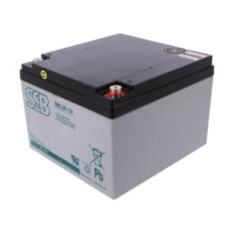 Acumul: plumb-acid; 12V; 26Ah; AGM; nu necesită întreţinere; 8kg