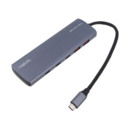 Hub USB; USB A soclu x2,USB C soclu x8,USB C mufă; gri; 10Gbps