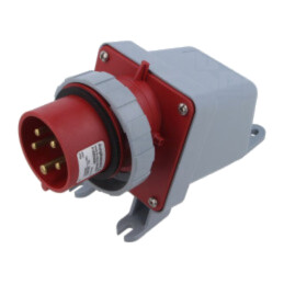 Conector: alimentare AC trifazate; IP&S; 16A; 415V; soclu; tată