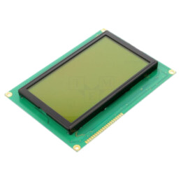 Afişaj: LCD; grafic; 240x128; STN Positive; galben-verde; LED; 1x20