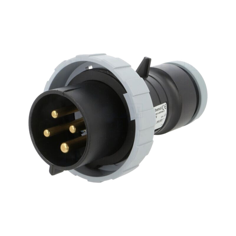 Conector: alimentare AC trifazate; IP&S; 32A; 500VAC; mufă; tată Conector: alimentare AC trifazate; IP&S; 32A; 500VAC; mufă; tată