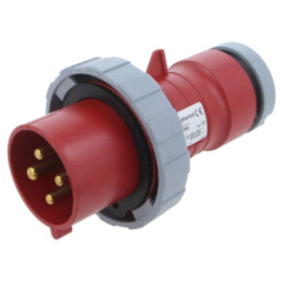 Conector: alimentare AC trifazate; IP&S; 32A; 440V; mufă; tată