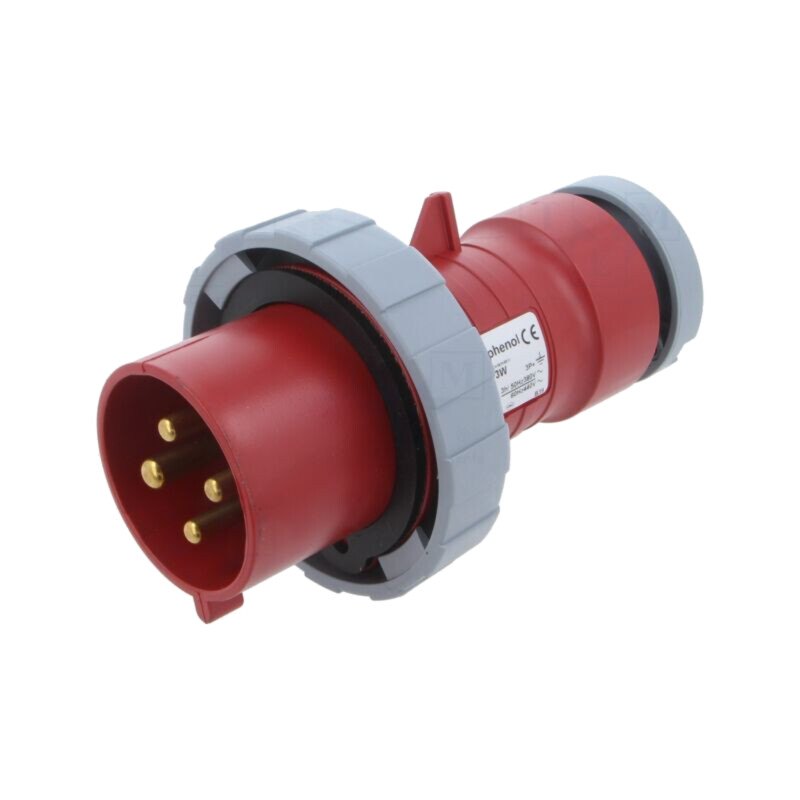 Conector: alimentare AC trifazate; IP&S; 32A; 440V; mufă; tată Conector: alimentare AC trifazate; IP&S; 32A; 440V; mufă; tată