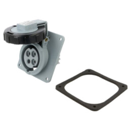 Conector: alimentare AC trifazate; IP&S; 16A; 500VAC; soclu; mamă