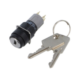 Comutator: rotativ cu cheie; 16mm; Poz.i stab: 2; NO x2; 51; Poz: 2