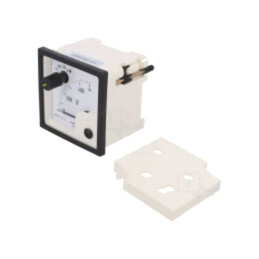 Voltmetru; pe panou; VAC: 0÷500V; Clasa: 1,5; True RMS; Umax: 300V