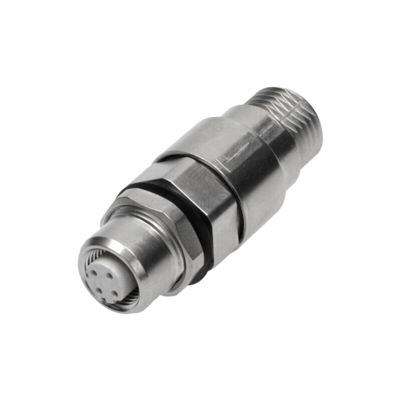 Adaptor; M12 mamă cod.D,din ambele părţi; cod D-Ethernet