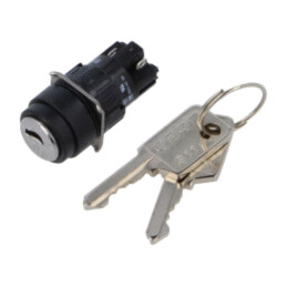 Comutator: rotativ cu cheie; 16mm; Poz.i stab: 2; NC + NO; 51