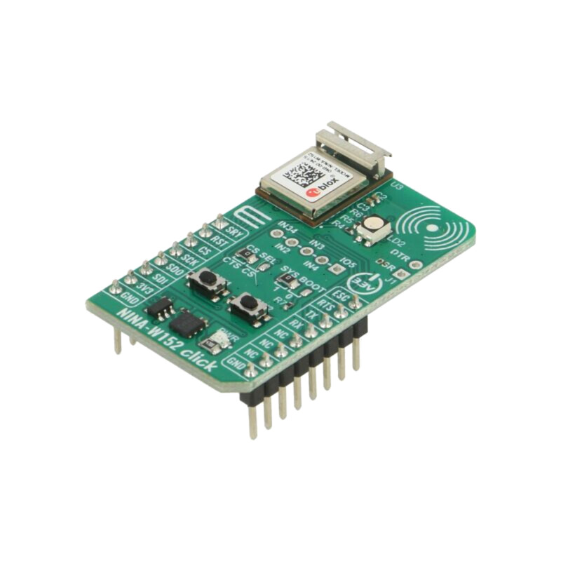 Click board; placă prototip; Comp: NINA-W152-04B; WiFi; 3,3VDC Click board; placă prototip; Comp: NINA-W152-04B; WiFi; 3,3VDC