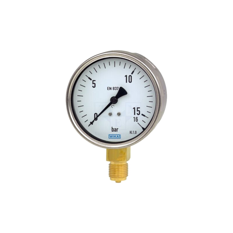 Manometru; 0÷4bar; Clasa: 1; 100mm; 80°C; IP54; oțel inoxidabil