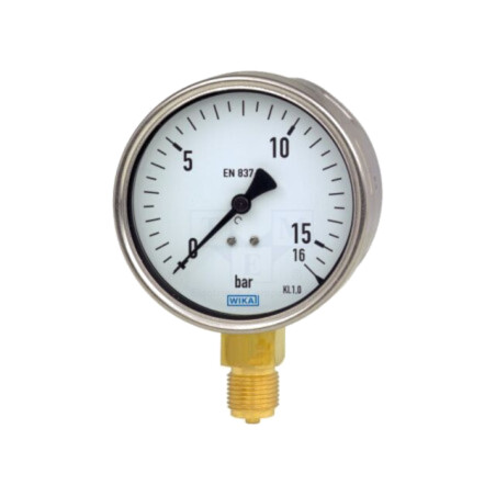 Manometru; 0÷4bar; Clasa: 1; 100mm; 80°C; IP54; oțel inoxidabil
