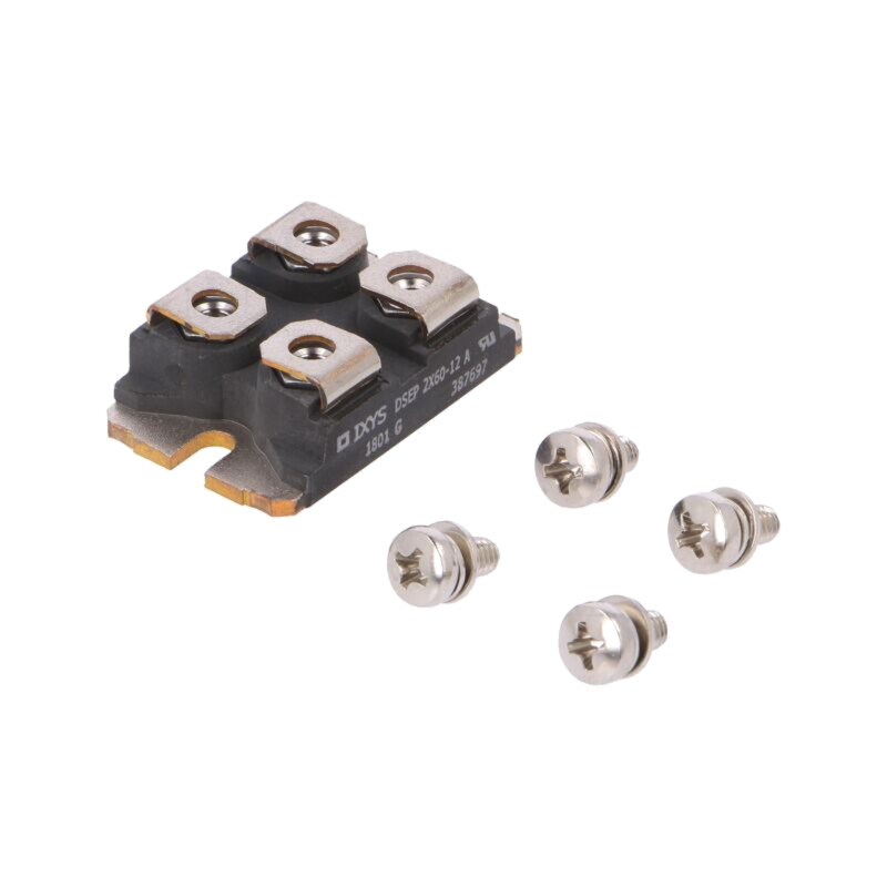 Modul: diodă; dublu independent; 1,2kV; If: 60Ax2; SOT227B