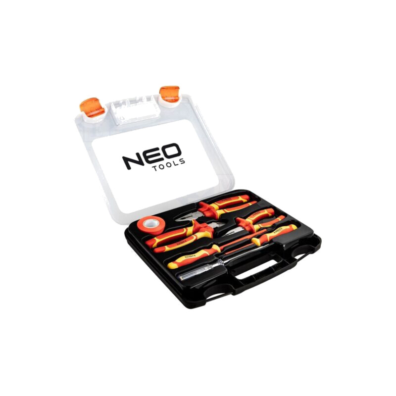 Kit: cleşti, şurubelniţe izolate; pentru electricieni; 1kV Kit: cleşti, şurubelniţe izolate; pentru electricieni; 1kV