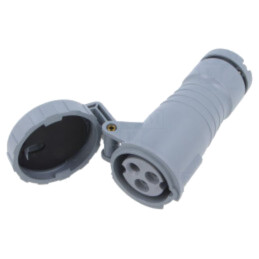 Conector: alimentare AC trifazate; IP&S; 16A; mufă; mamă; PIN: 3