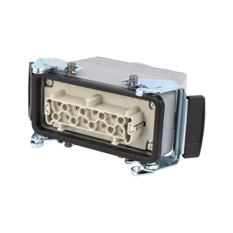 Conector: HDC; mufă; mamă; EPIC KIT; PIN: 16; 16A; 500V; 16+PE; drept Conector: HDC; mufă; mamă; EPIC KIT; PIN: 16; 16A; 500V; 16+PE; drept