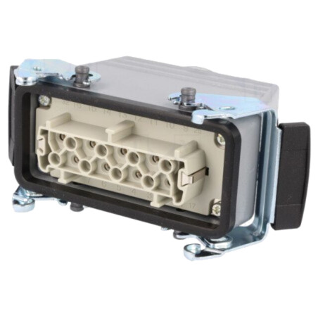 Conector: HDC; mufă; mamă; EPIC KIT; PIN: 16; 16A; 500V; 16+PE; drept