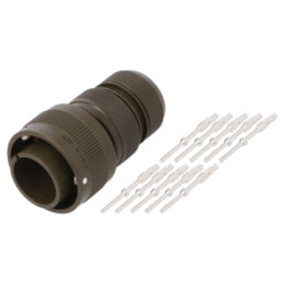 Conector: militar; mufă; tată; PIN: 10; VG95234; 22A; drept; crimpat