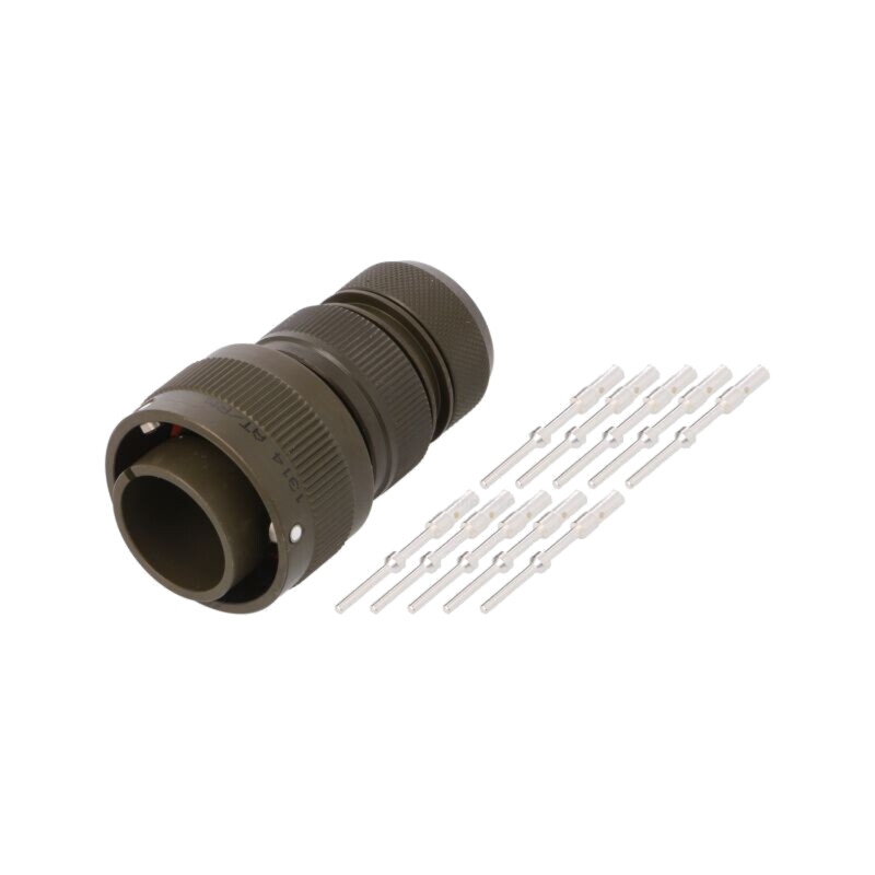 Conector: militar; mufă; tată; PIN: 10; VG95234; 22A; drept; crimpat Conector: militar; mufă; tată; PIN: 10; VG95234; 22A; drept; crimpat