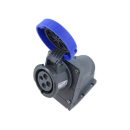 Conector: alimentare AC trifazate; IP&S; 20A; 250V; 250VAC; soclu