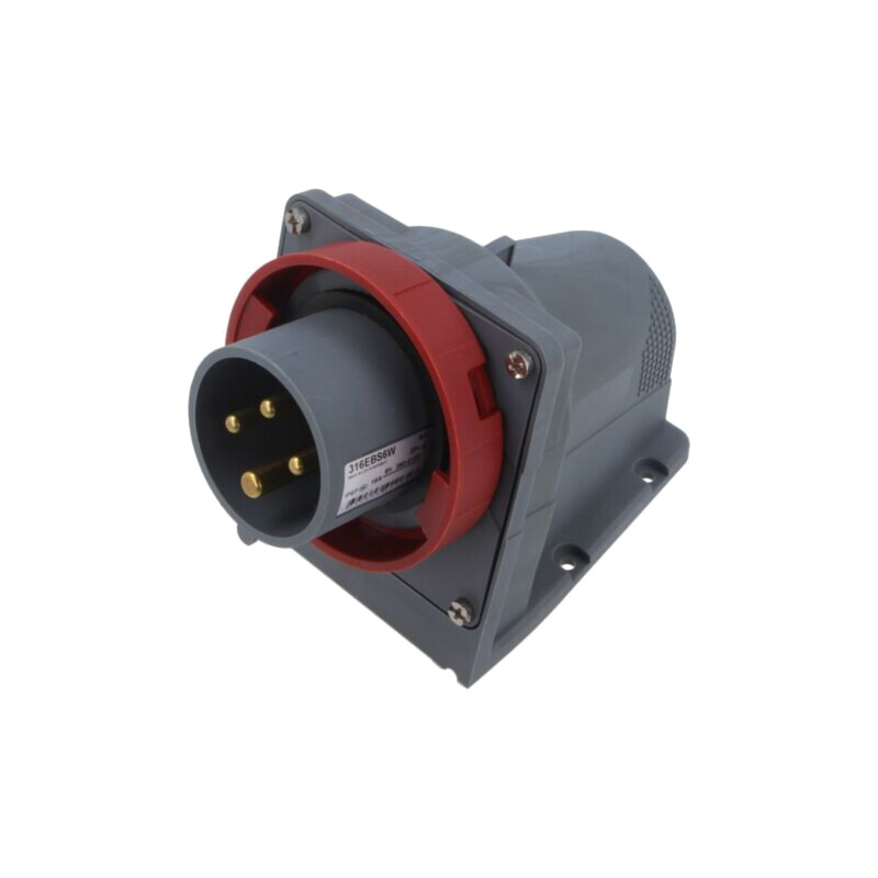 Conector: alimentare AC trifazate; IP&S; 16A; 415V; 415VAC; soclu Conector: alimentare AC trifazate; IP&S; 16A; 415V; 415VAC; soclu